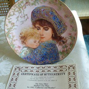 Edna Hibel Mothers Day Collection plates